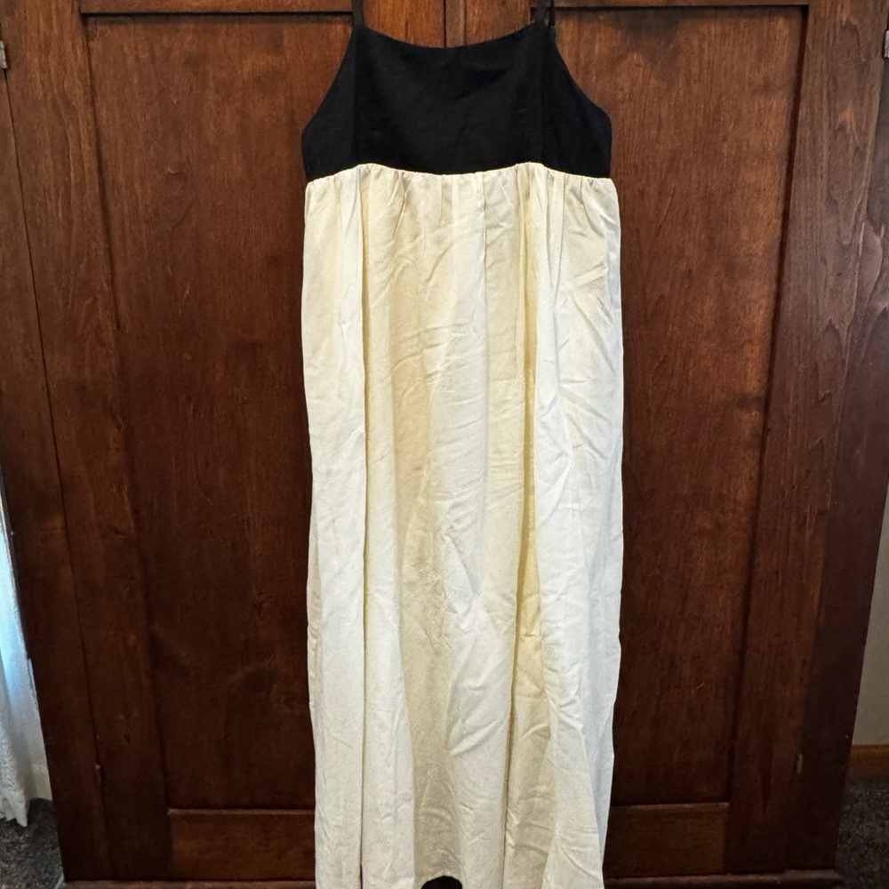 Elegant Black and Cream Women's Dress